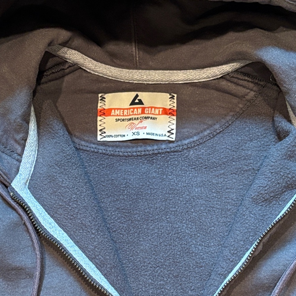 American Giant Gray Hoodie Jacket - Picture 4 of 6